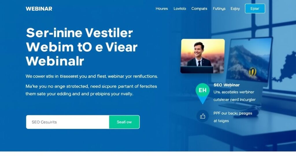 Best SEO Practices for Webinar Landing Pages to Boost Registrations