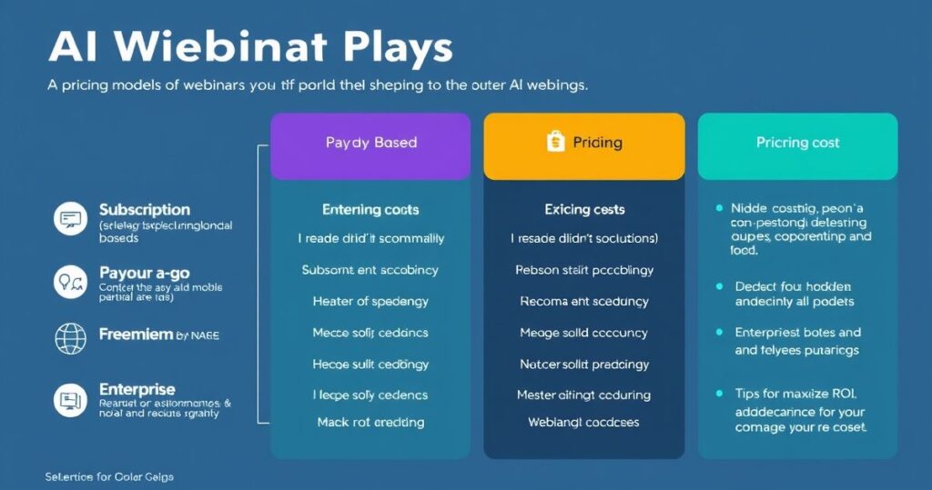 AI Webinar Platform Pricing Models: A Comprehensive Breakdown