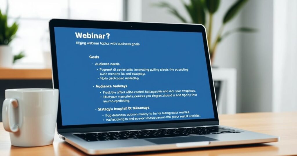 Align Webinar Topics with Business Goals for Maximum Impact