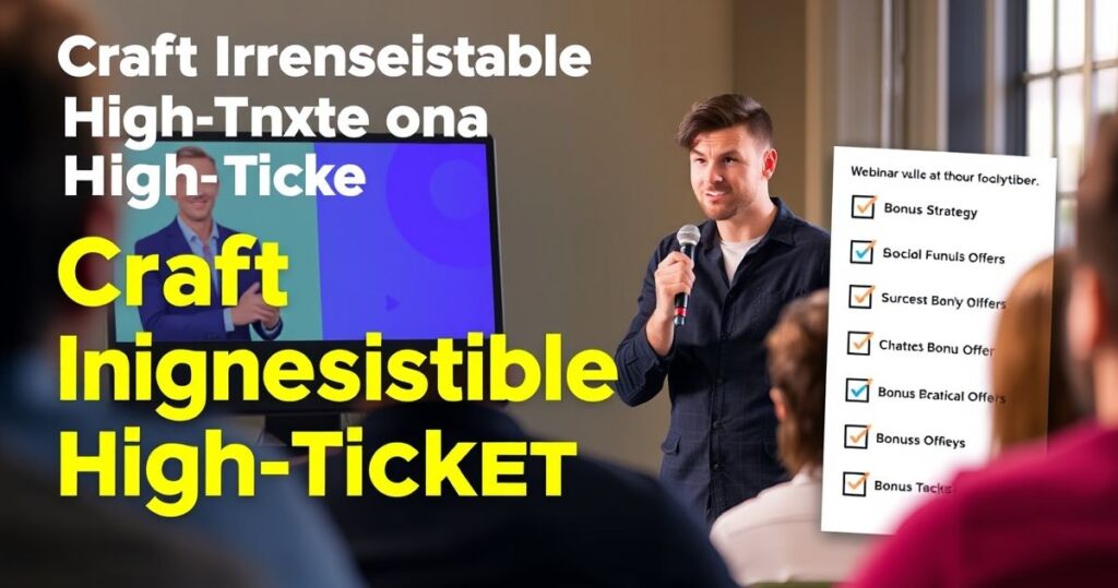 How to Craft a No-Brainer High-Ticket Offer for Webinars