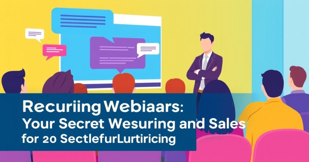 Unlock Sales Growth: The Power of Recurring Webinars for Lead Nurturing