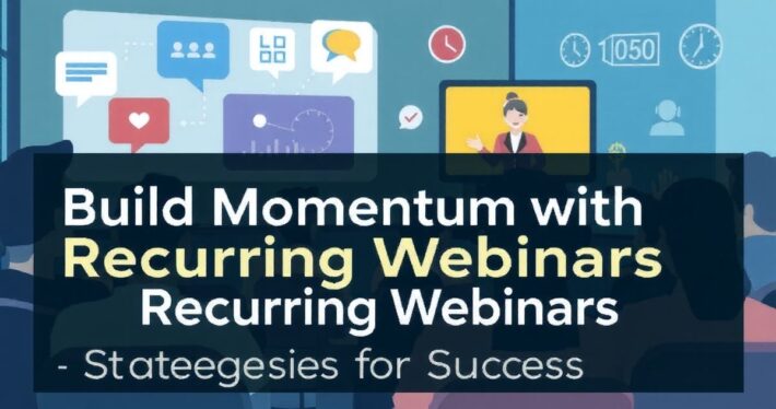 Build Momentum with Recurring Webinars: Expert Tips & Strategies